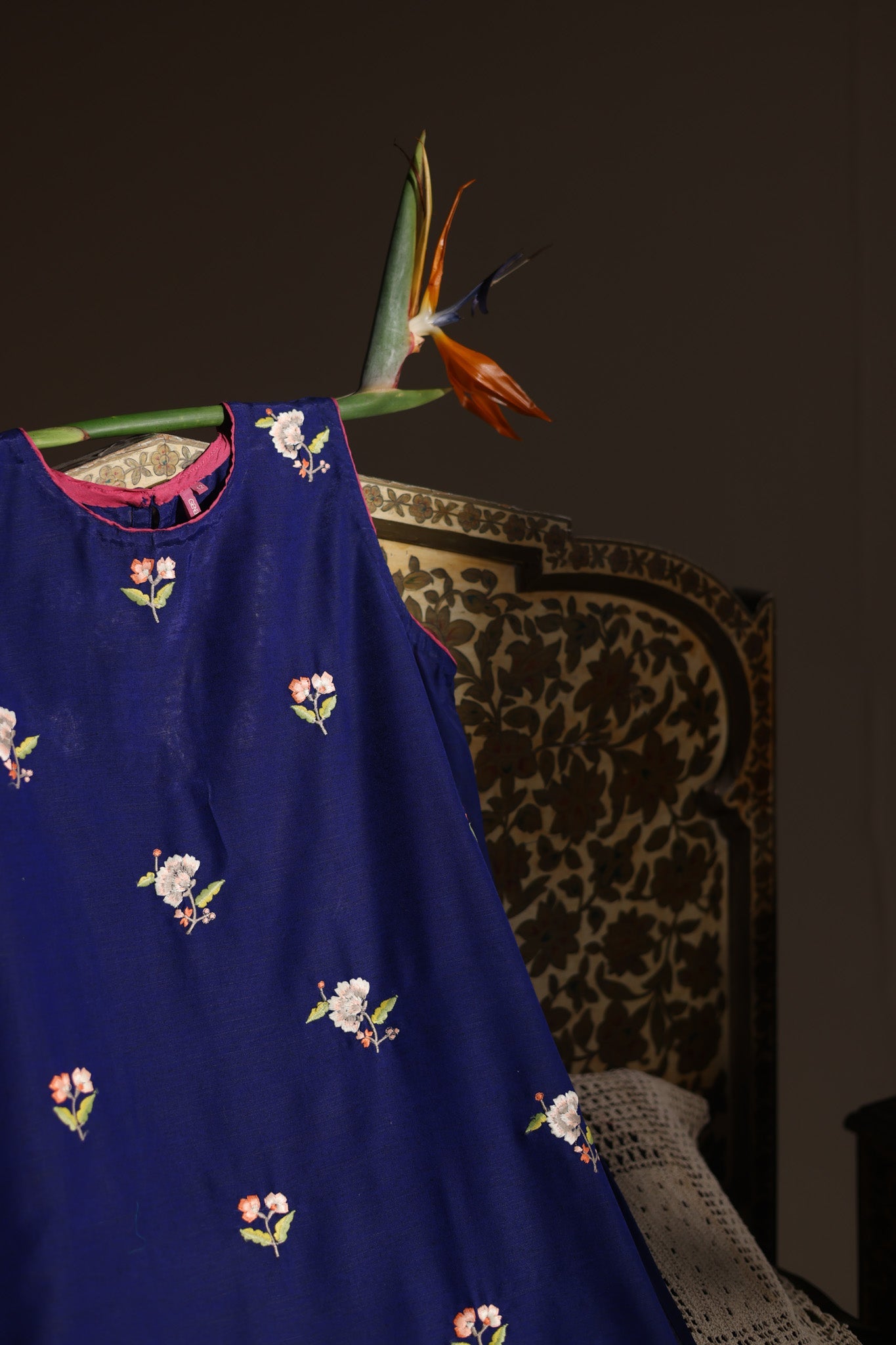 Embroidered Floral Splendor Set