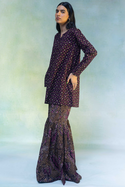 Bandhani Affair Gharara Set
